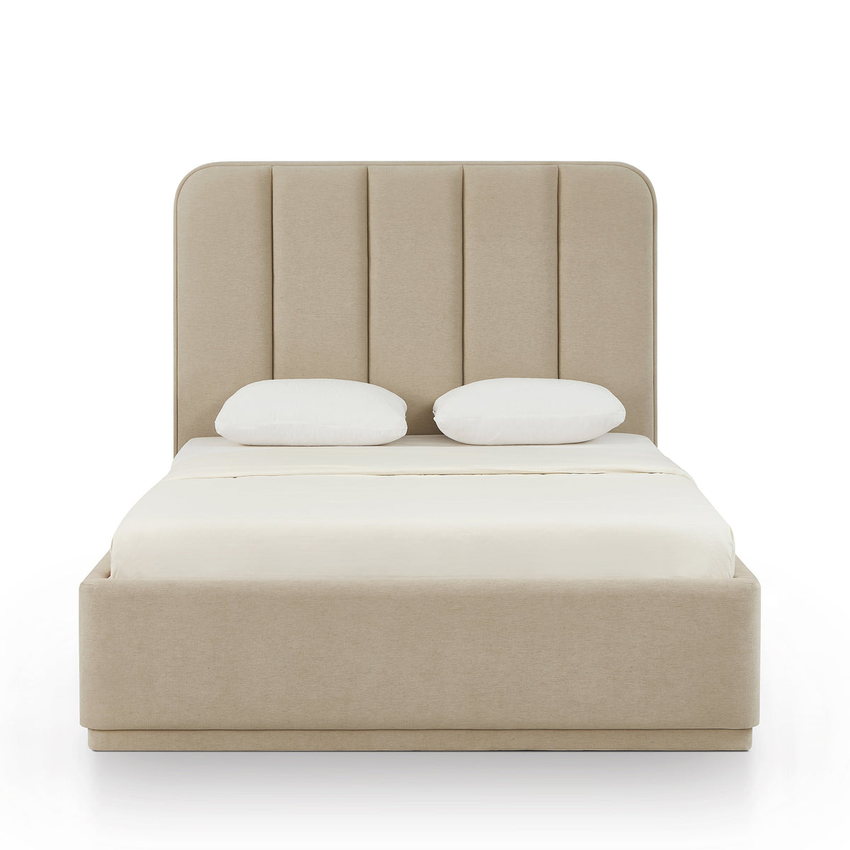 Parker Chenille Bed — Tan Queen