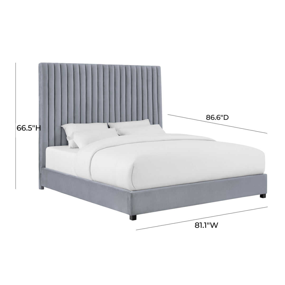 Arabelle Performance Velvet Bed