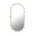 Bubbles Ivory Oval Wall Mirror (17"X31.5"-22.6"X42")