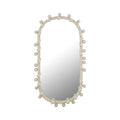 Bubbles Ivory Oval Wall Mirror (17"X31.5"-22.6"X42")