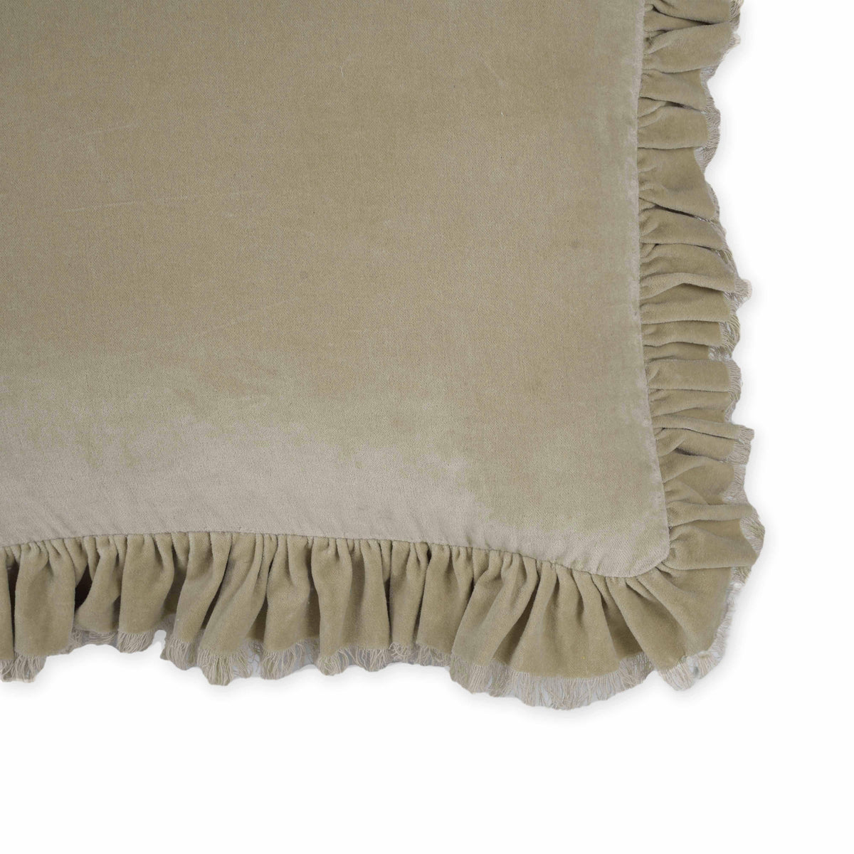 Alessia 20.5" Distressed Velvet Square Throw Pillow