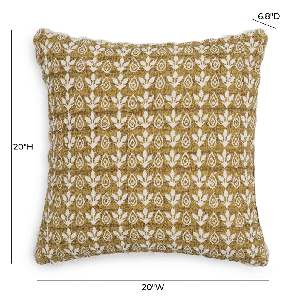 Harvest 20" Printed Cotton Throw Pillow Cover