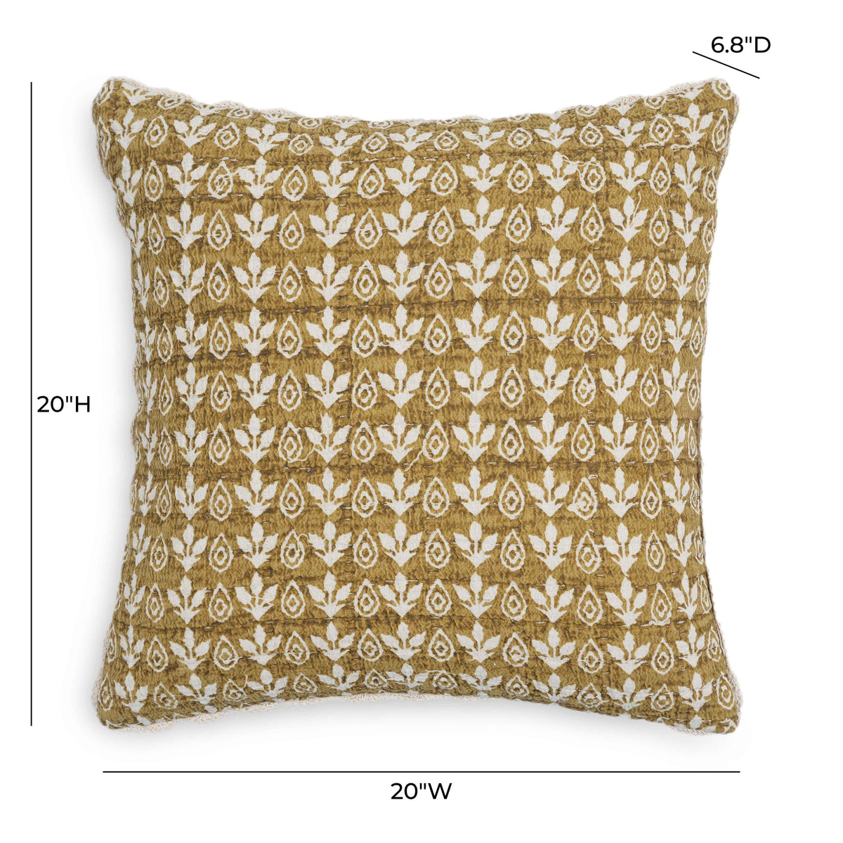 Harvest 20" Printed Cotton Throw Pillow Cover