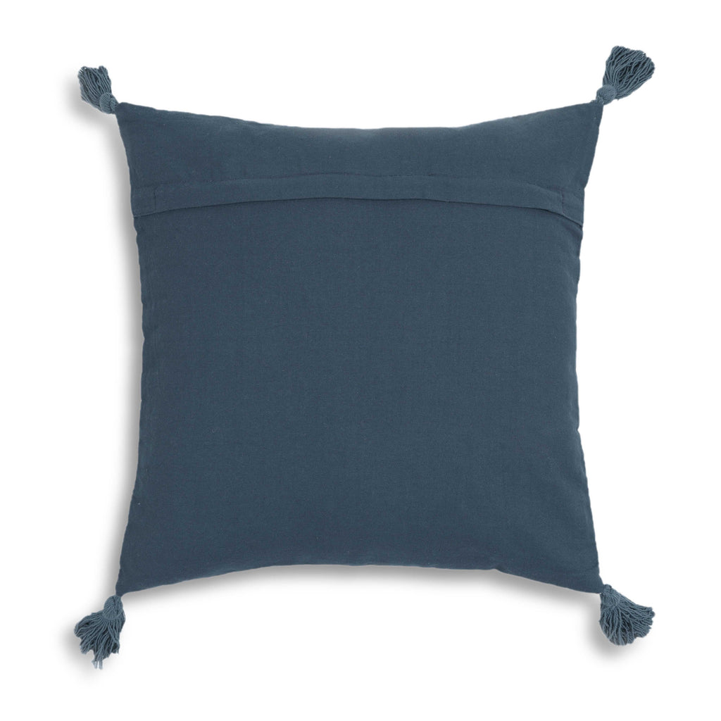 Blossom 20" Printed Cotton Tassel Throw Pillow Cover