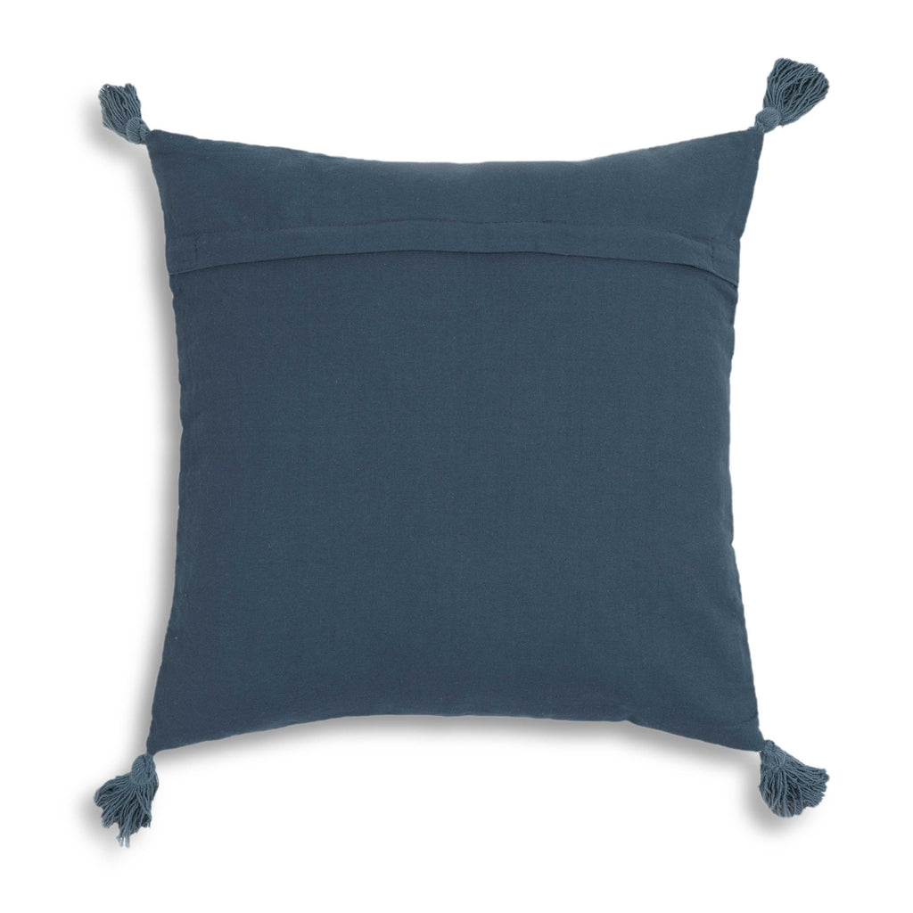Blossom 20" Printed Cotton Tassel Throw Pillow Cover