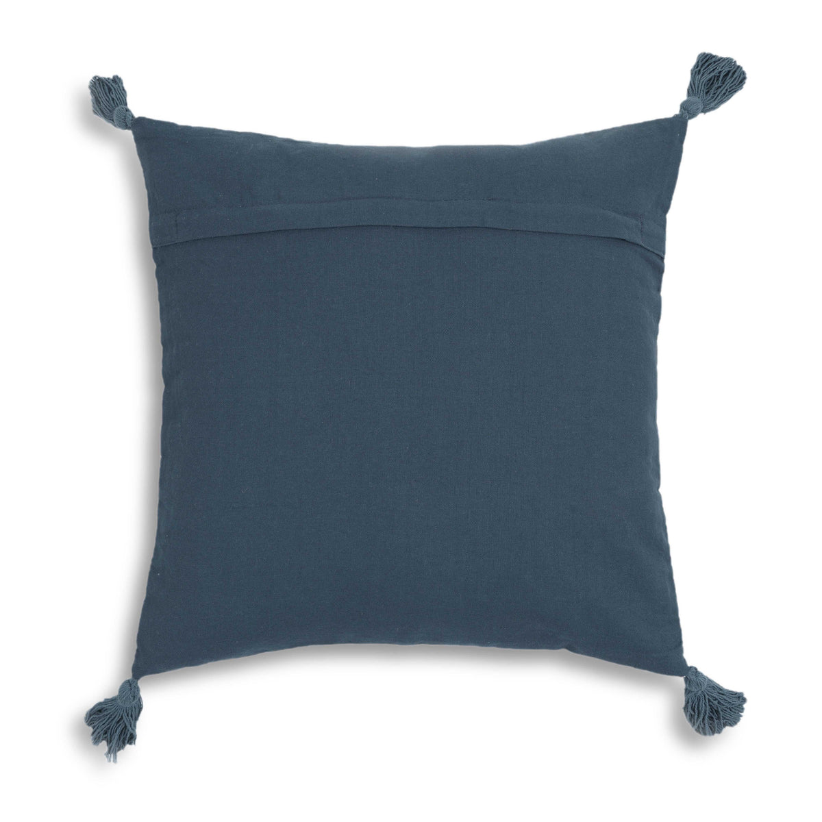 Blossom 20" Printed Cotton Tassel Throw Pillow Cover
