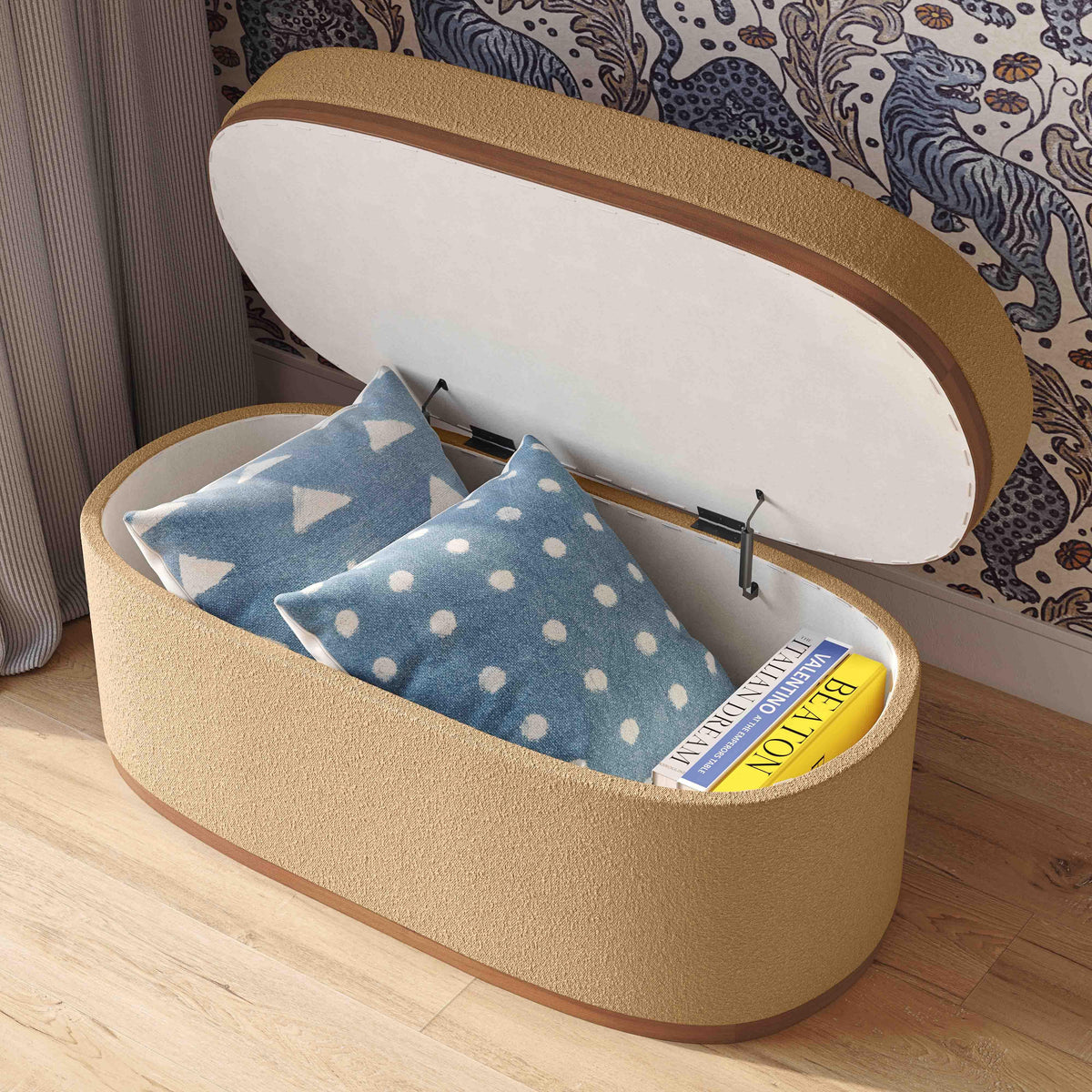 Indigo Triangles 20" Cotton Square Throw Pillow Cover