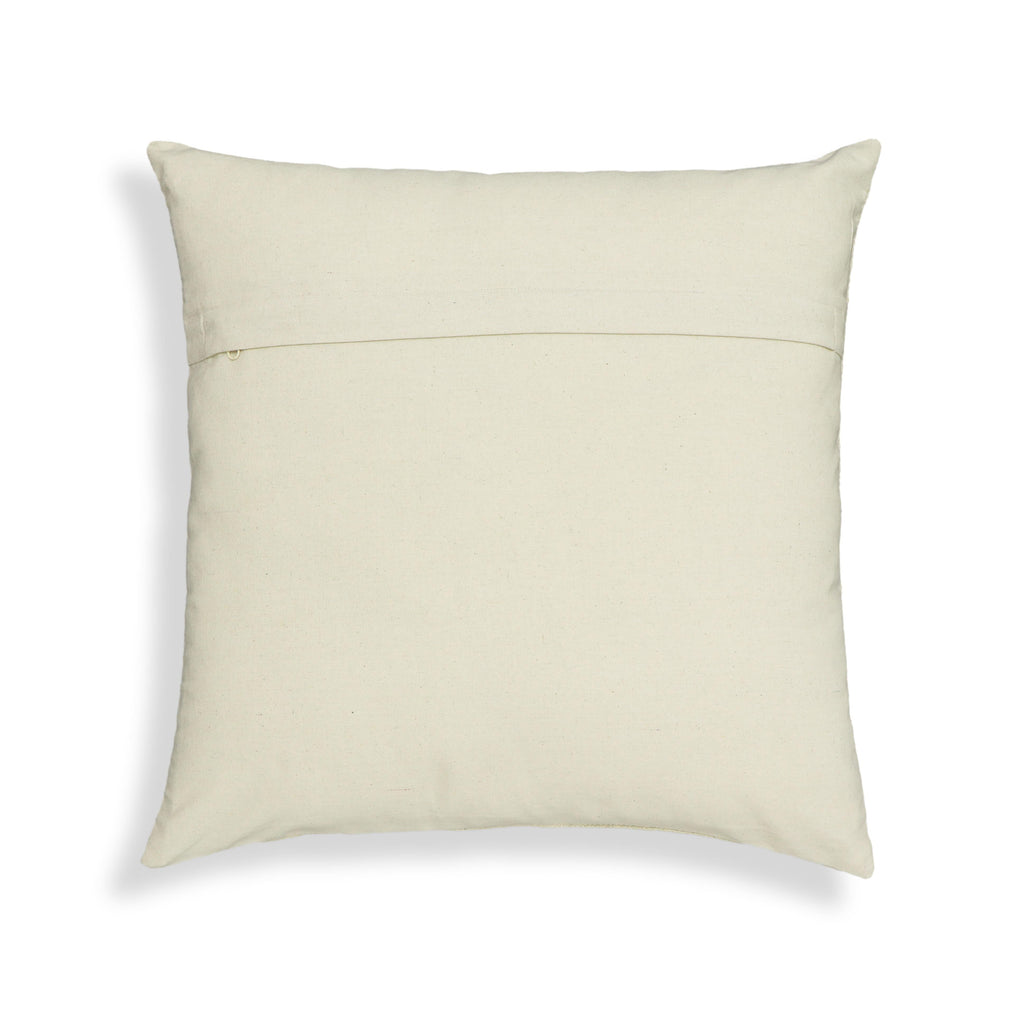 Tulip 20" Embroidered Floral Wool Square Throw Pillow Cover