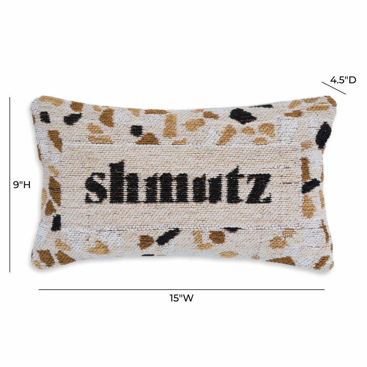 Shmutz 15"X9" Jacquard Cotton Throw Pillow