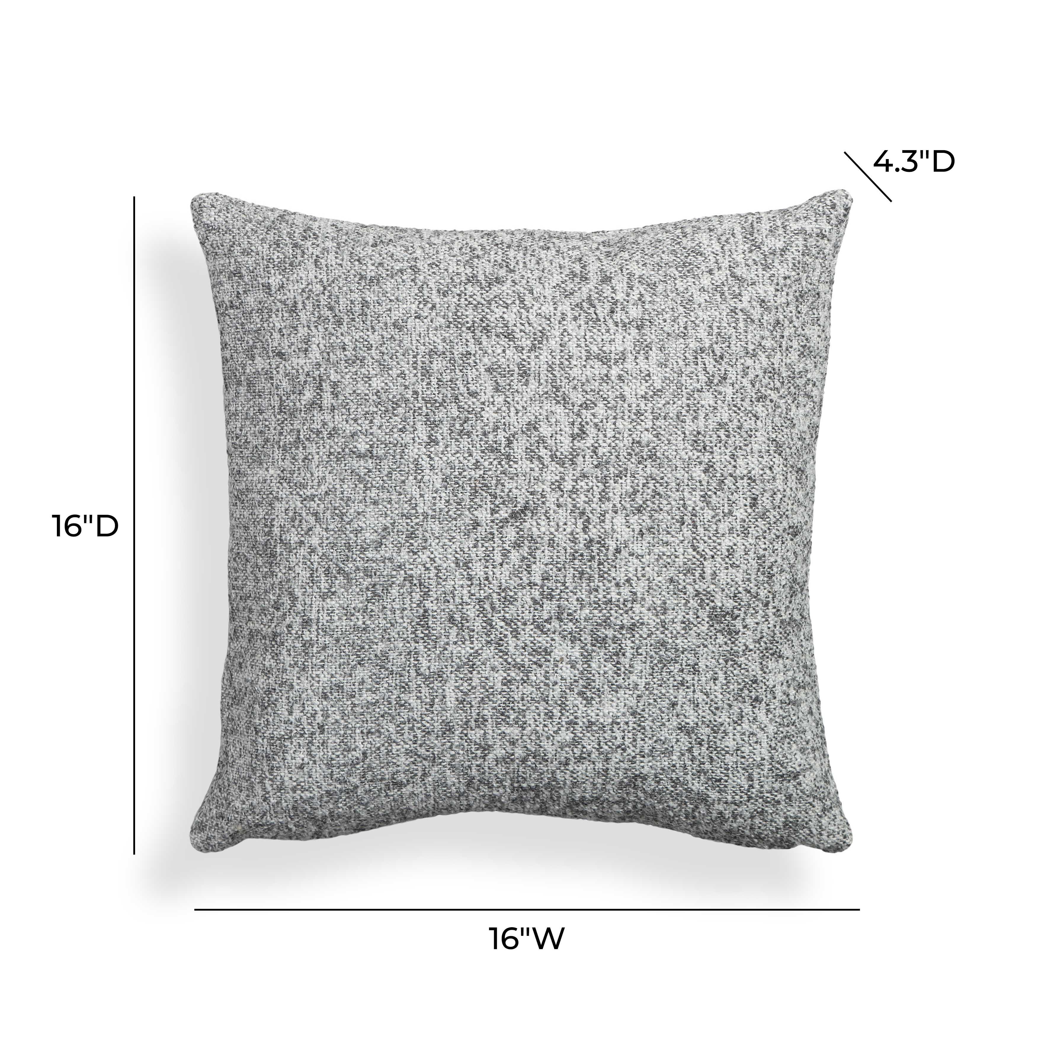 Poh 16" Boucle Square Throw Pillow