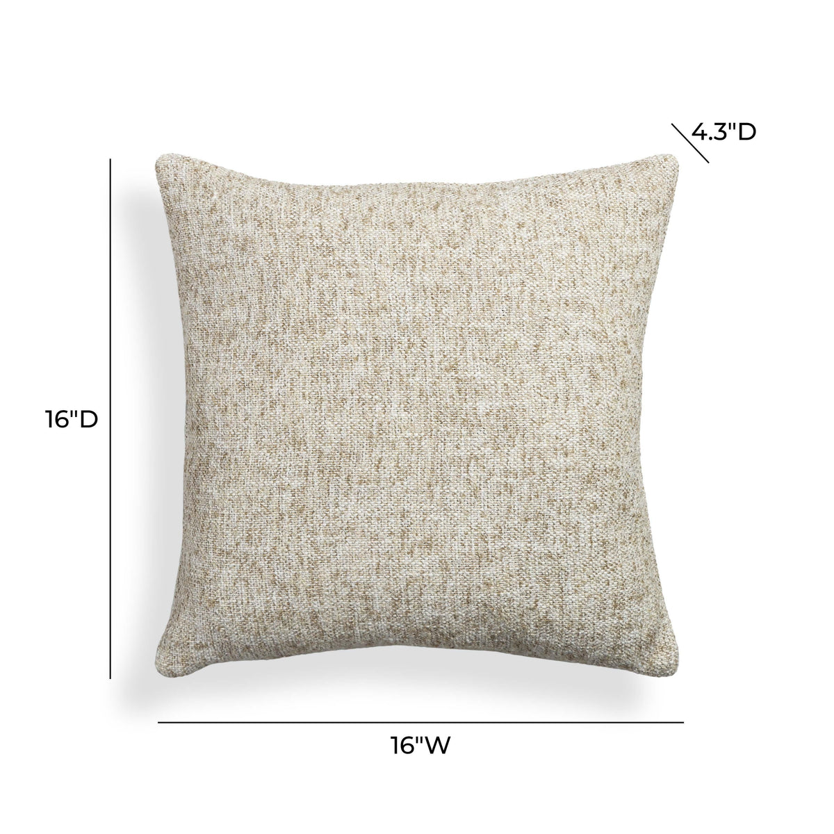 Poh 16" Boucle Square Throw Pillow