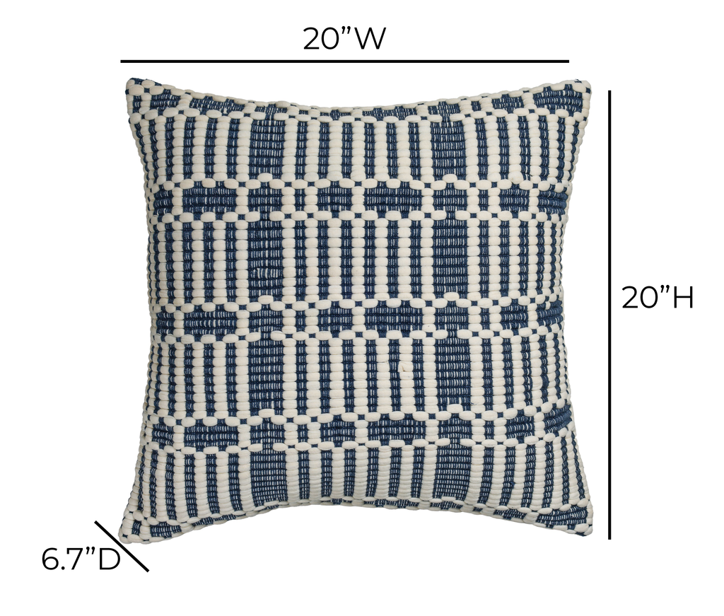 Maresh 20" Square Woven Throw Pillow