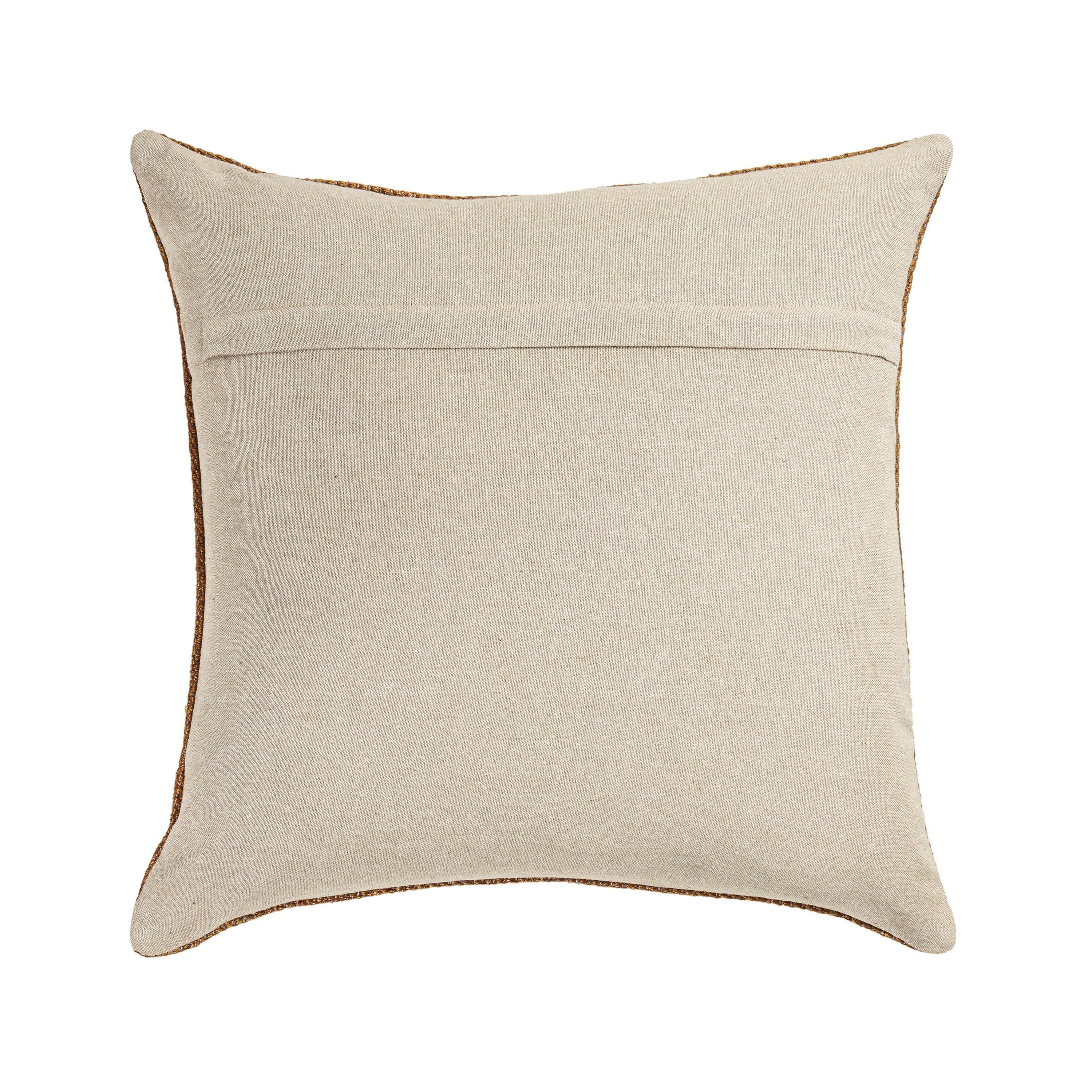 Terra 20" Square Wool and Jute Kilim Throw Pillow