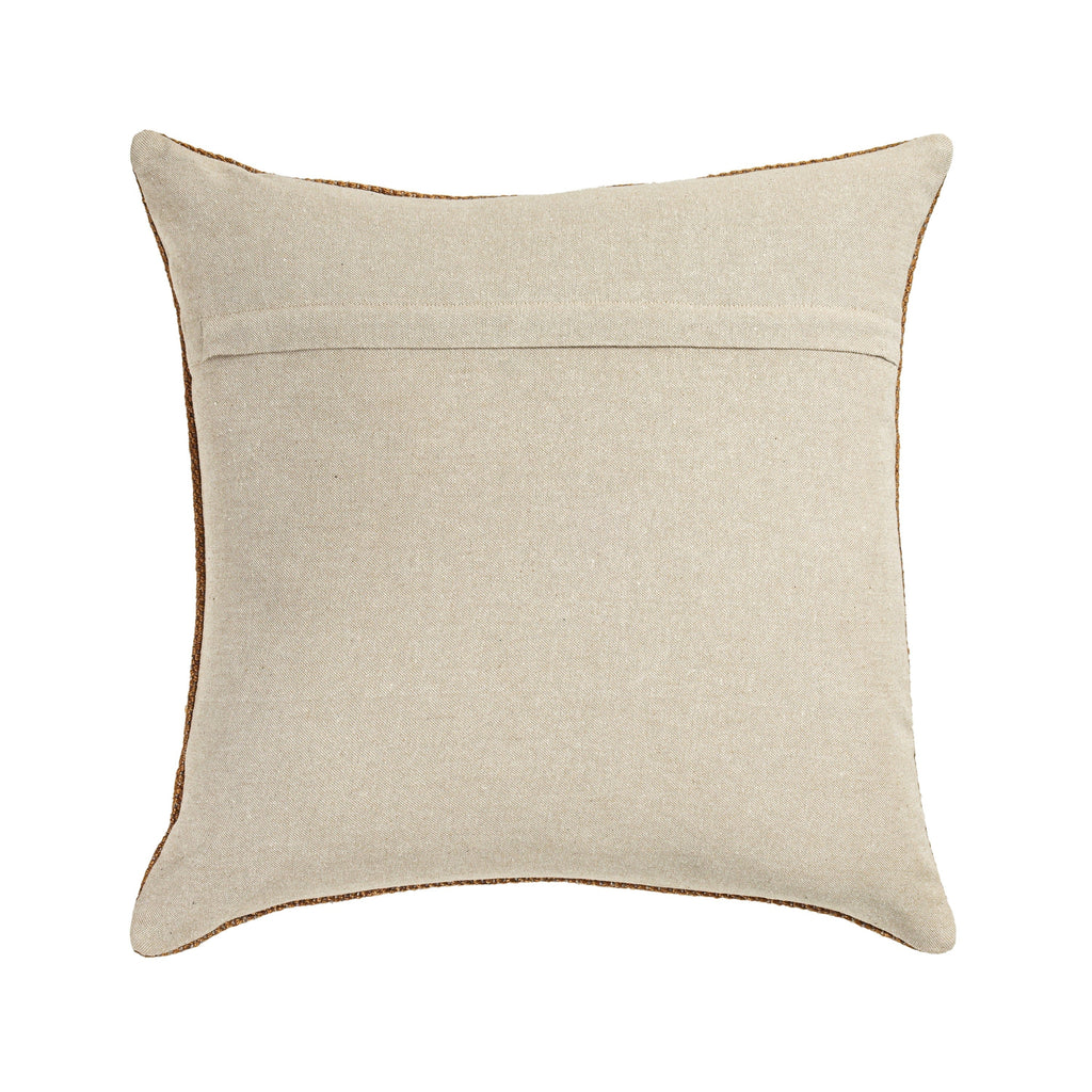 Terra 20" Square Wool and Jute Kilim Throw Pillow