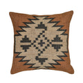 Terra 20" Square Wool and Jute Kilim Throw Pillow