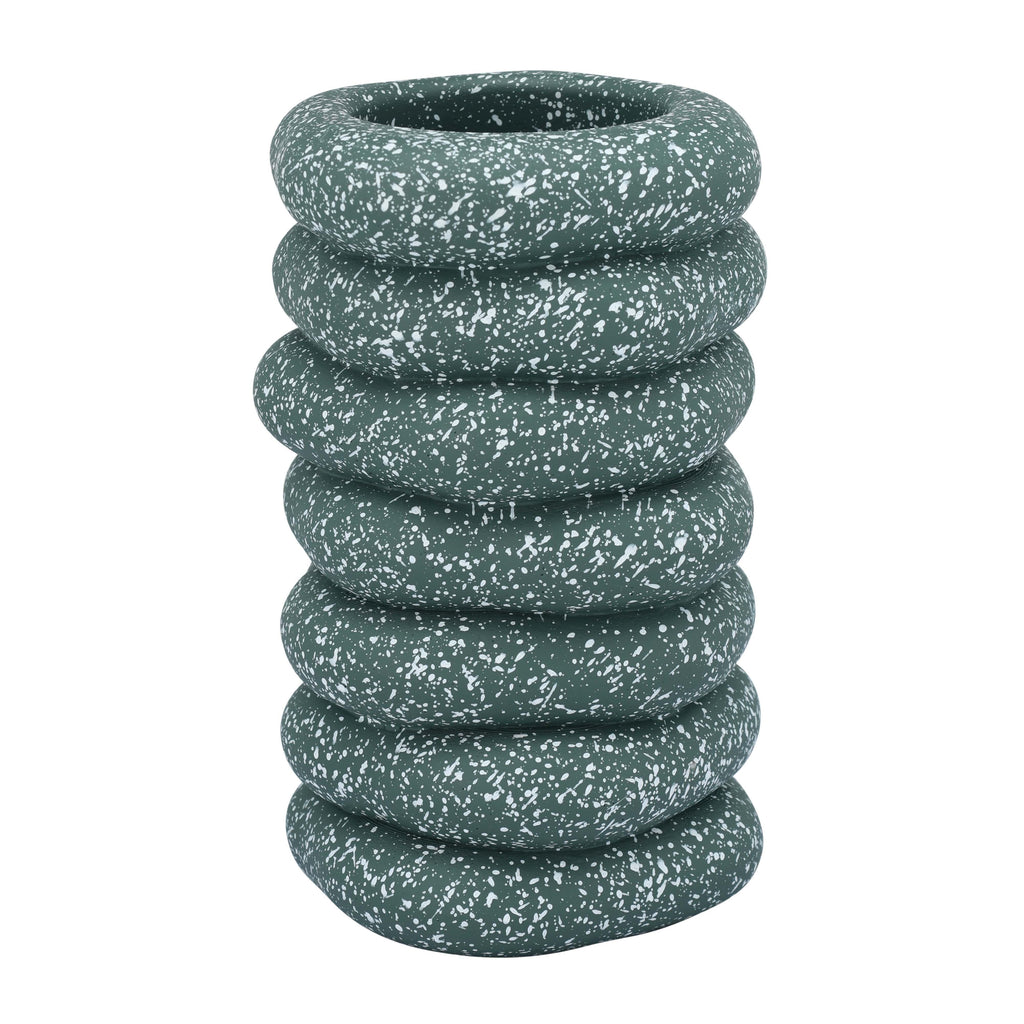 Gabby Speckled Cairn Vase