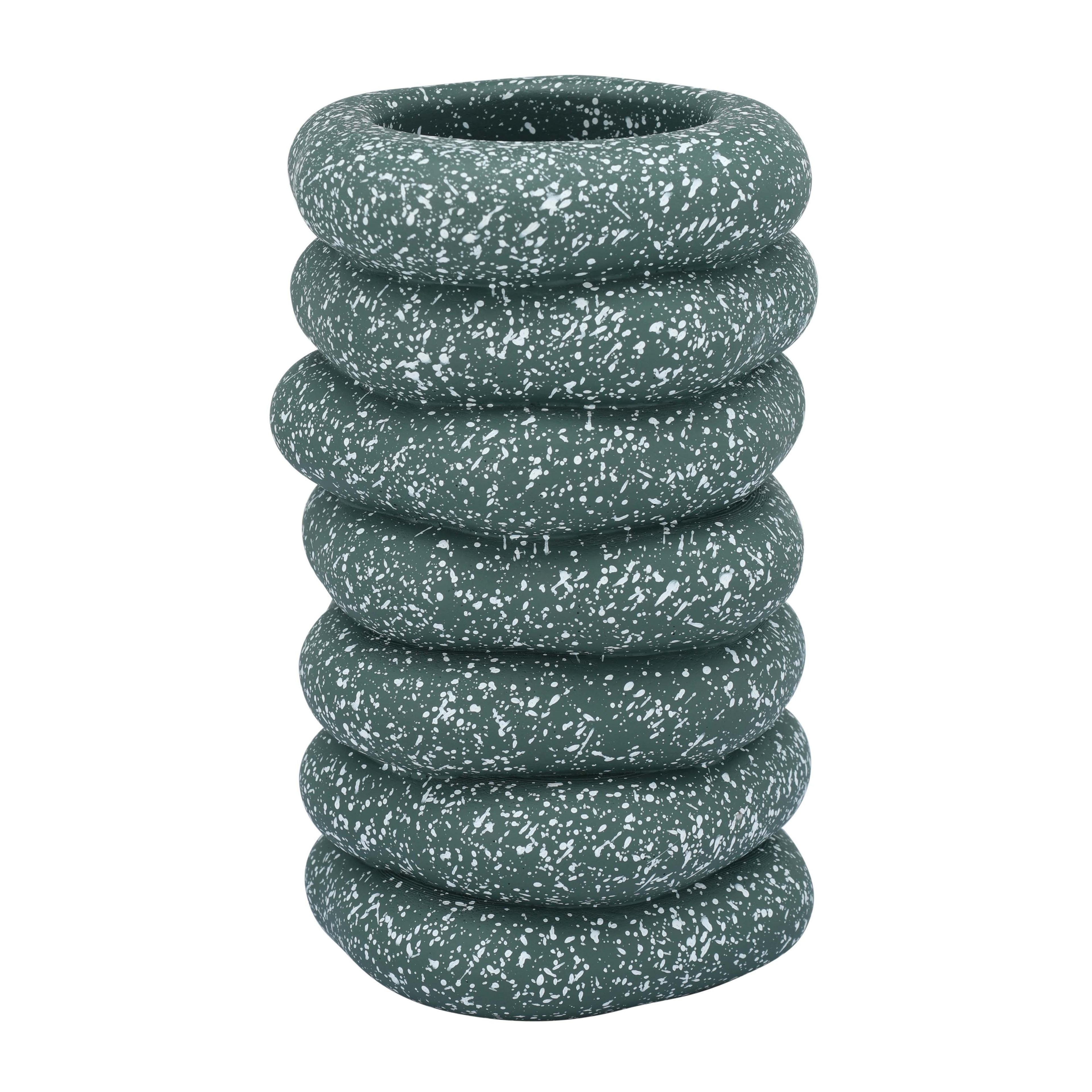 Gabby Speckled Cairn Vase