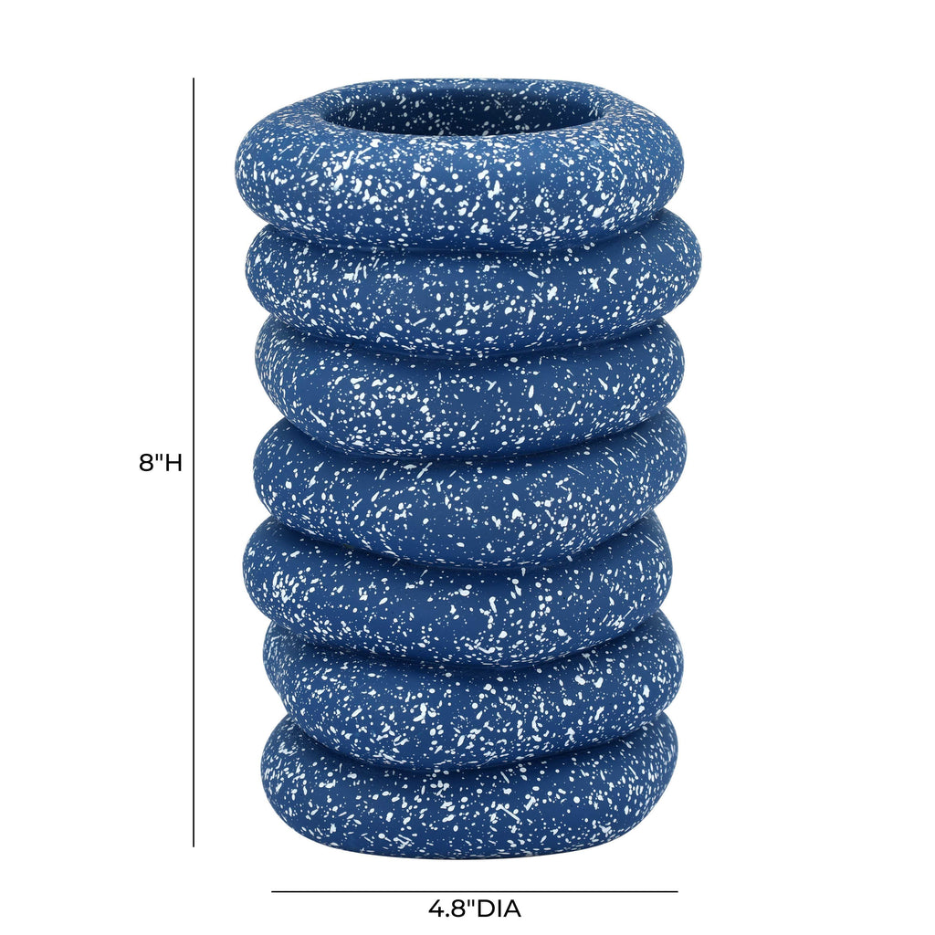 Gabby Speckled Cairn Vase