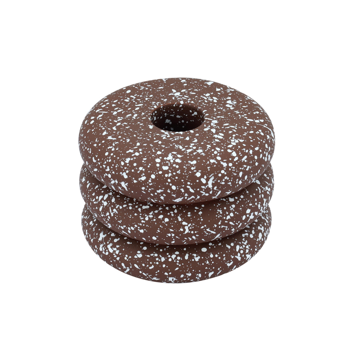 Gabby Speckled Stacked Candleholder