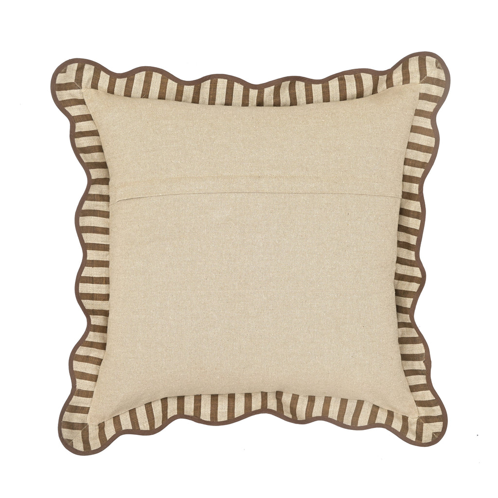 Striped 20" Linen Throw Pillow
