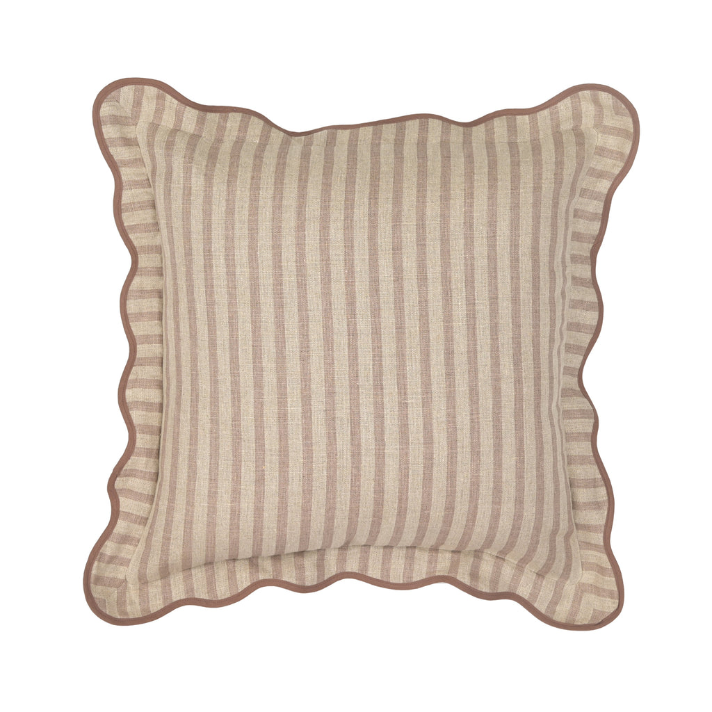 Striped 20" Linen Throw Pillow