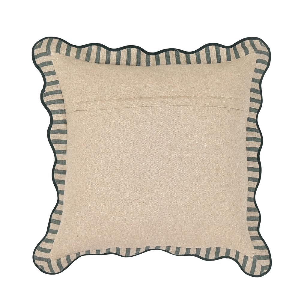 Striped 20" Linen Throw Pillow