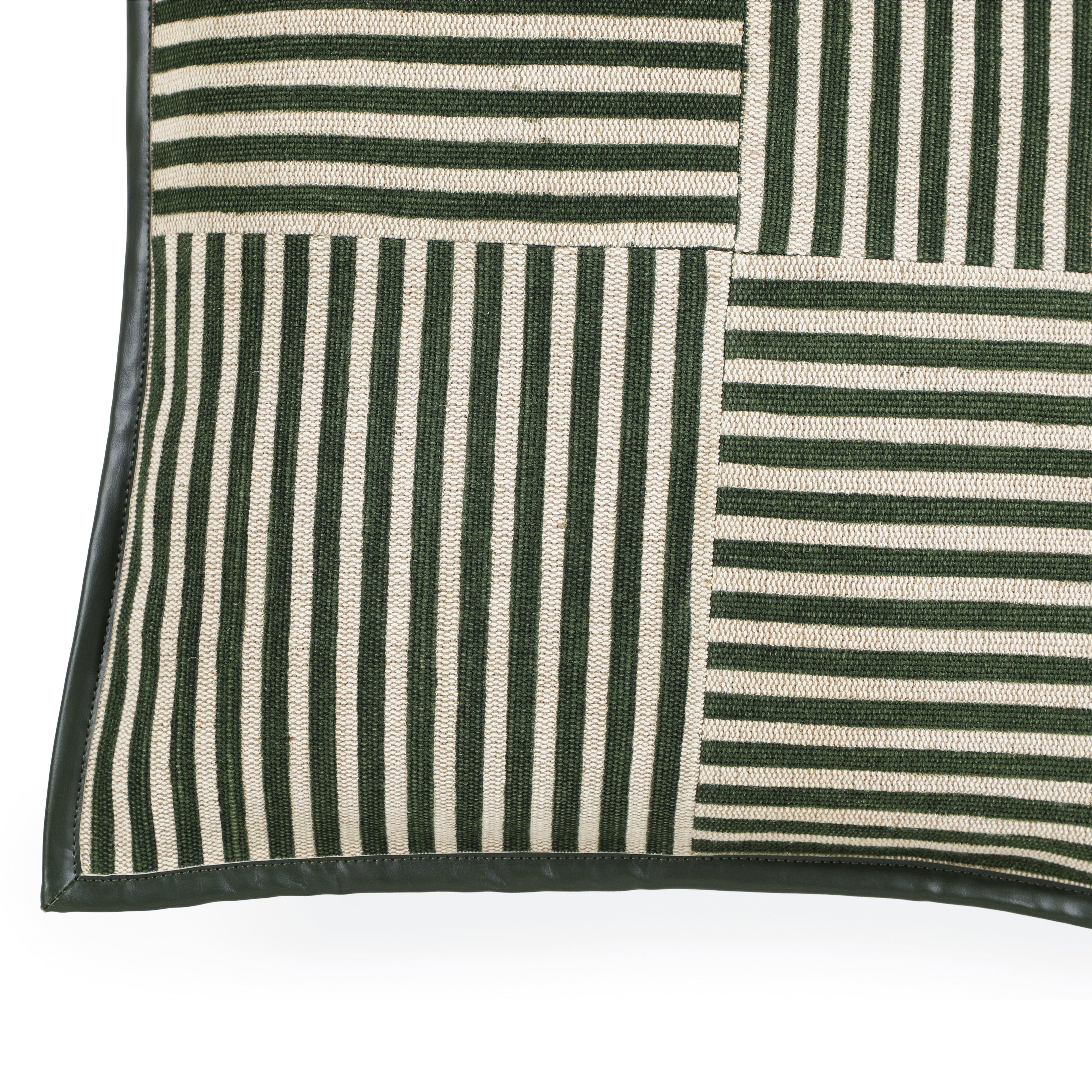 Kora 20" Cotton Jute Contract-Grade Throw Pillow