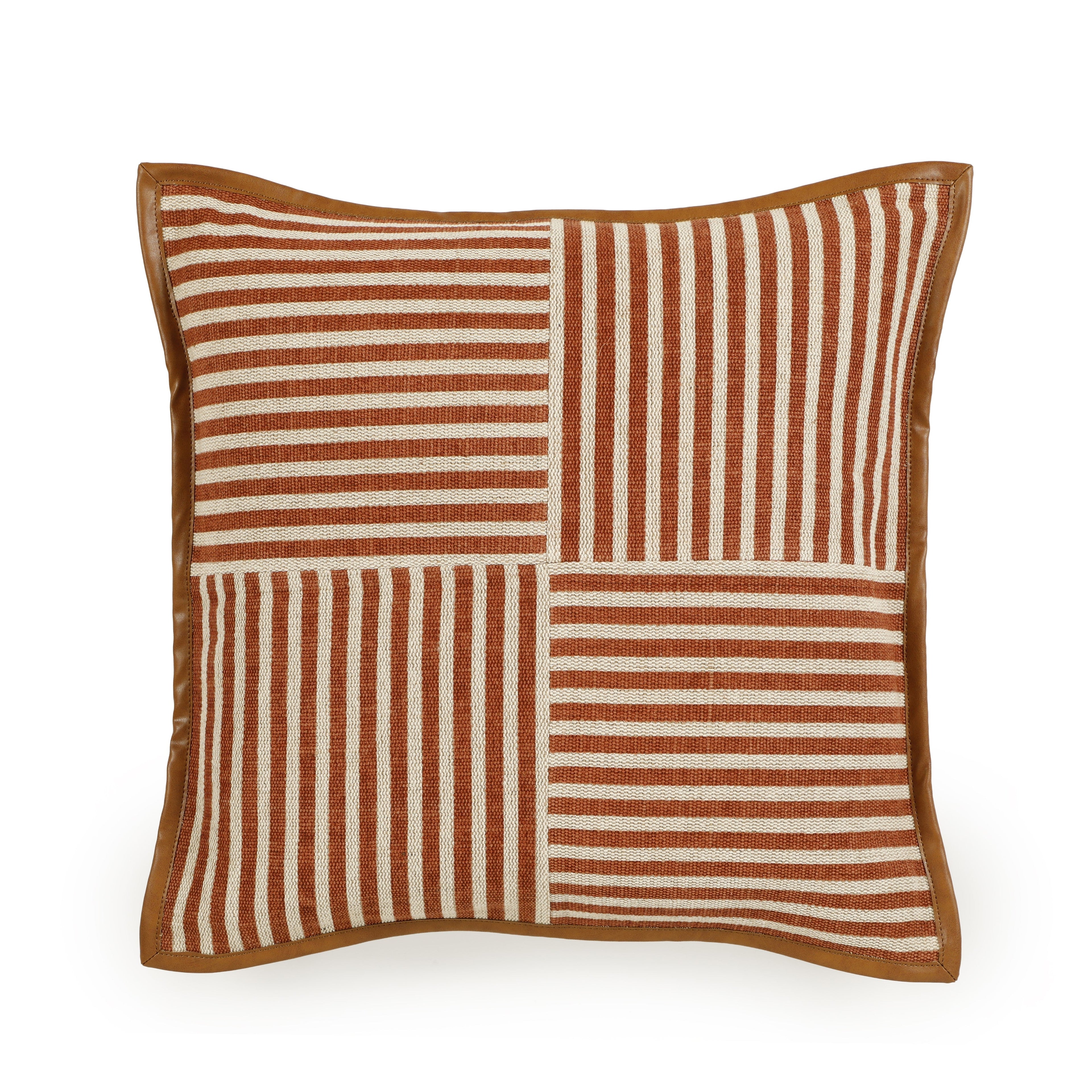 Kora 20" Cotton Jute Contract-Grade Throw Pillow