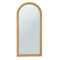 Arch 72" Natural Raffia Contract-Grade Floor Mirror
