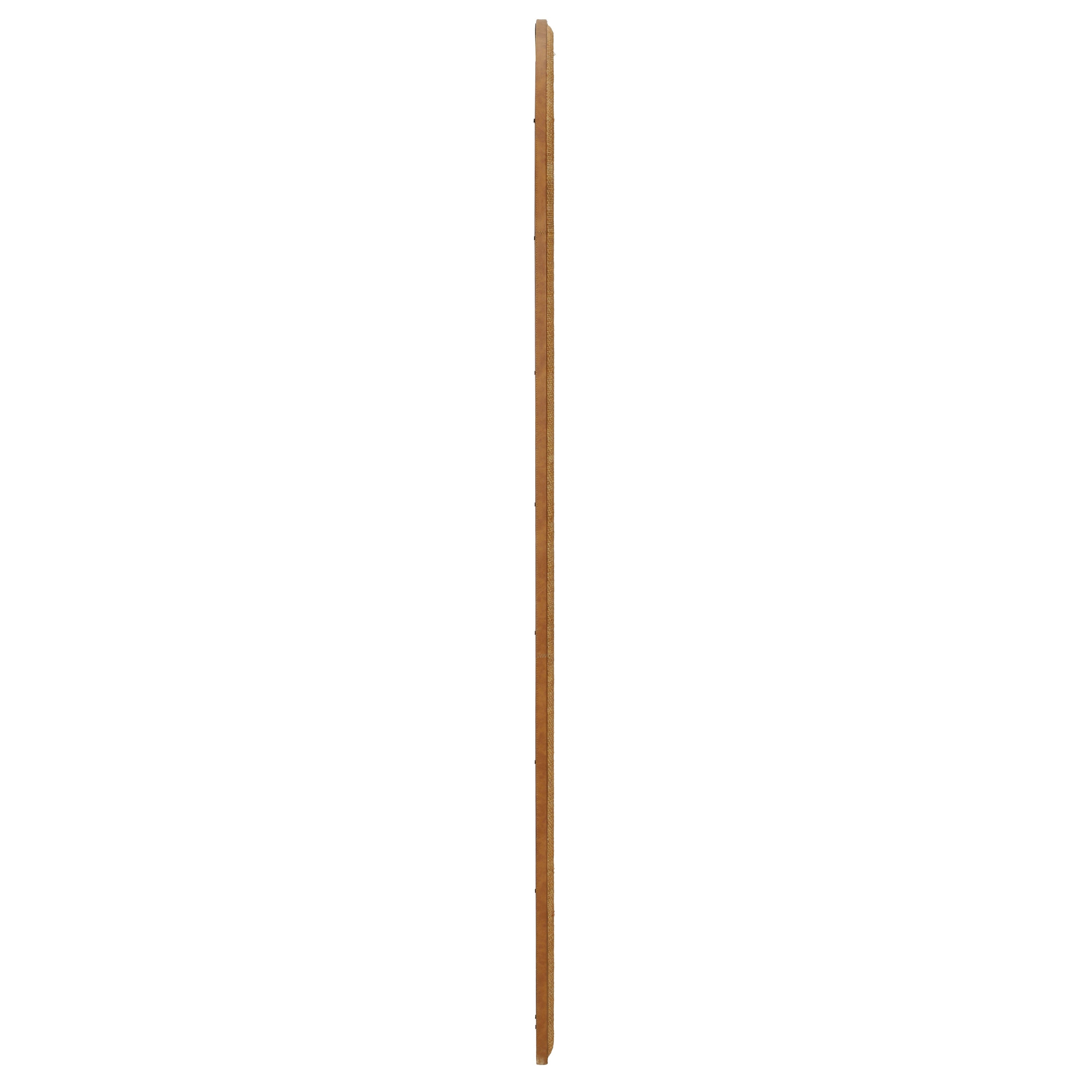 Arch 72" Natural Raffia Contract-Grade Floor Mirror