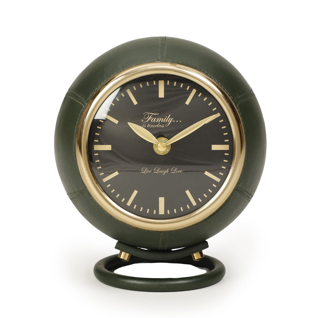 Draper Dark Green Contract-Grade Standing Accent Clock