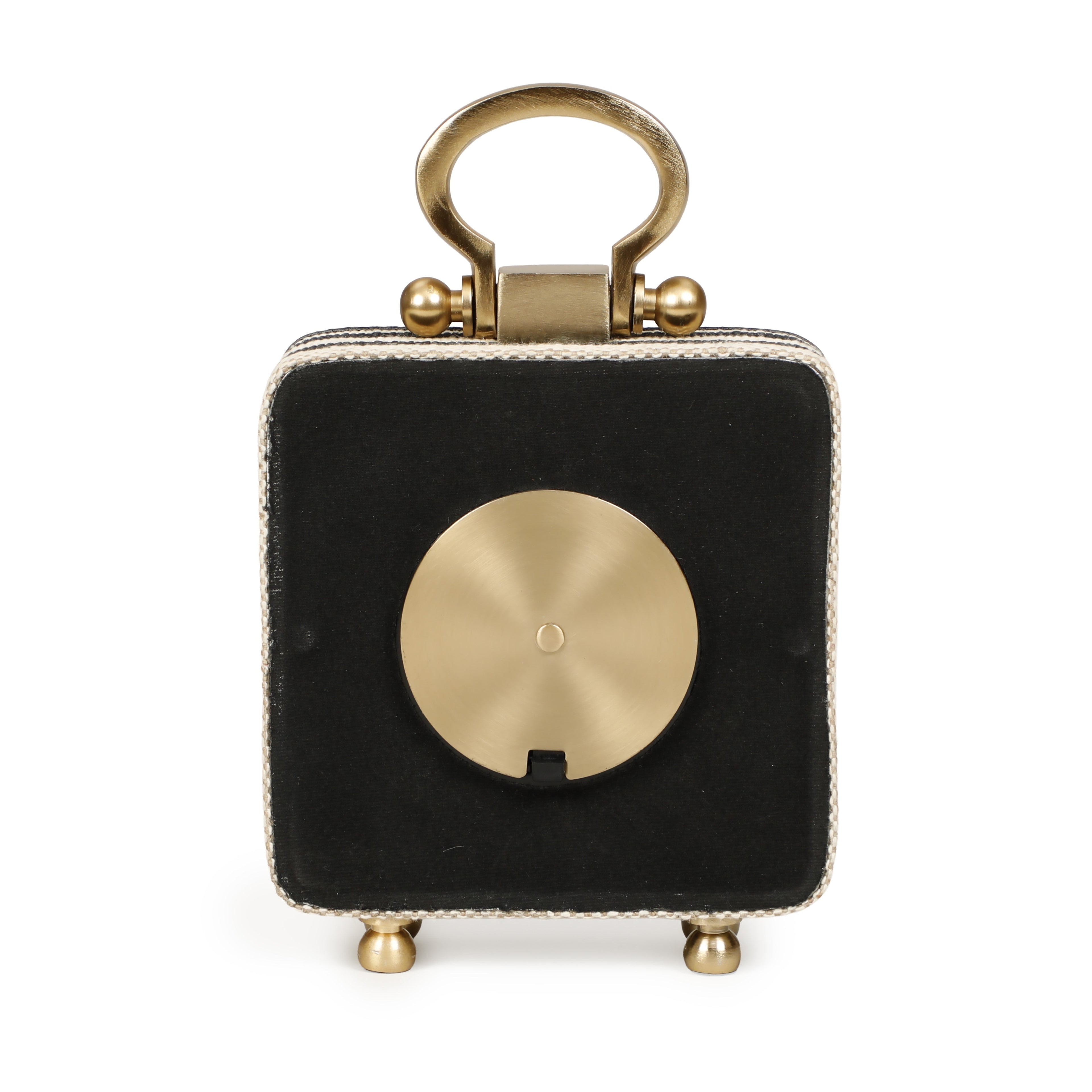 Mona Black Striped Contract-Grade Standing Accent Clock