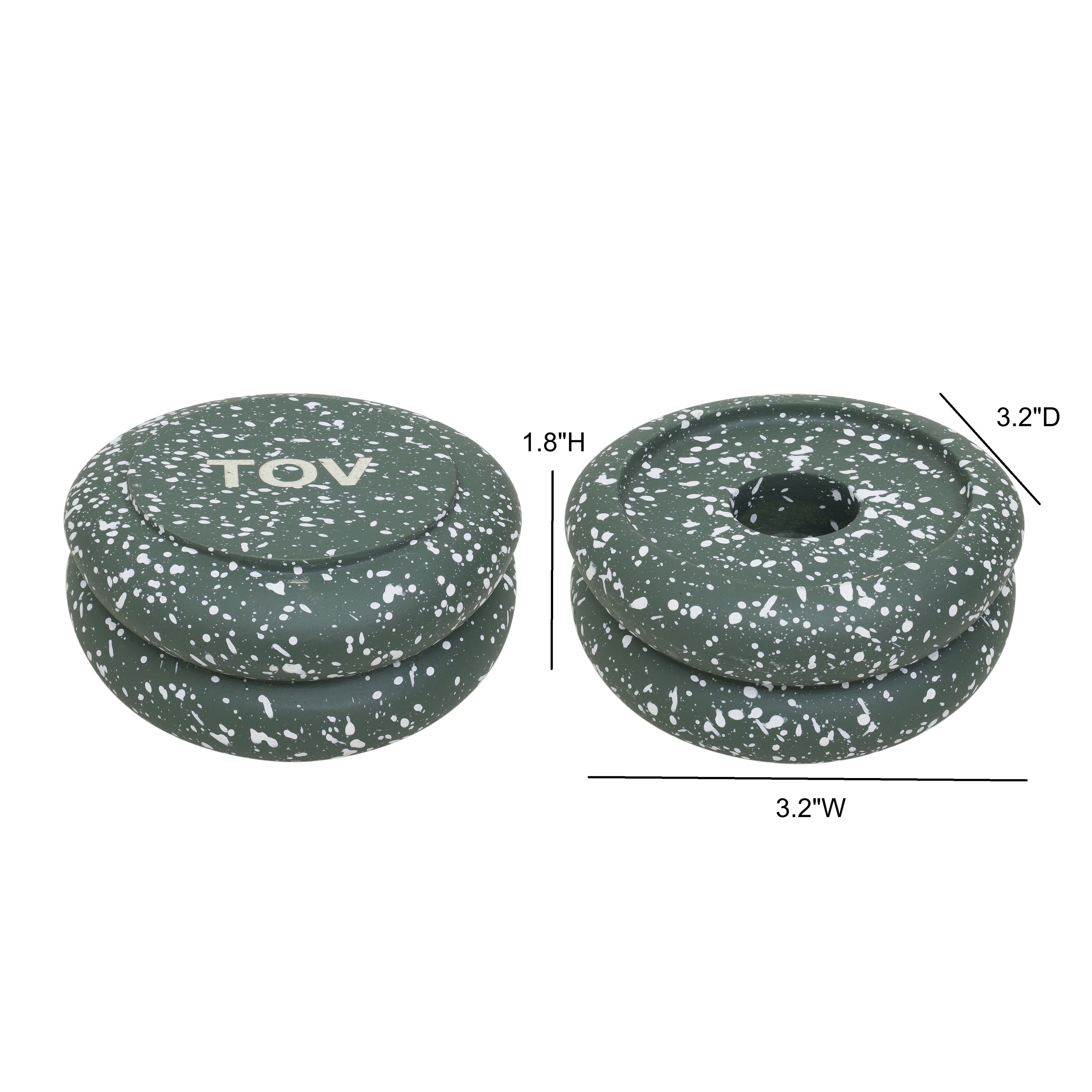 Gabby Stacking Candle Holder - Set of 2