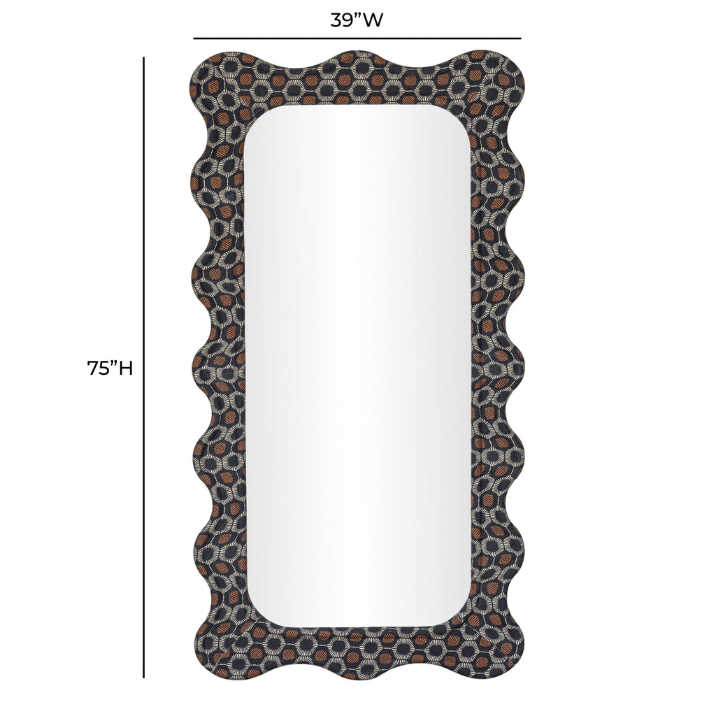 Charlene 39"X75" Squiggle Wall Mirror