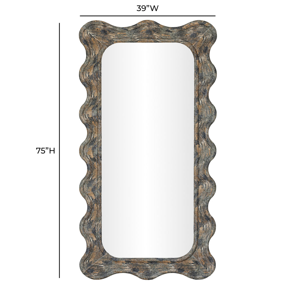 Charlene 39"X75" Squiggle Wall Mirror