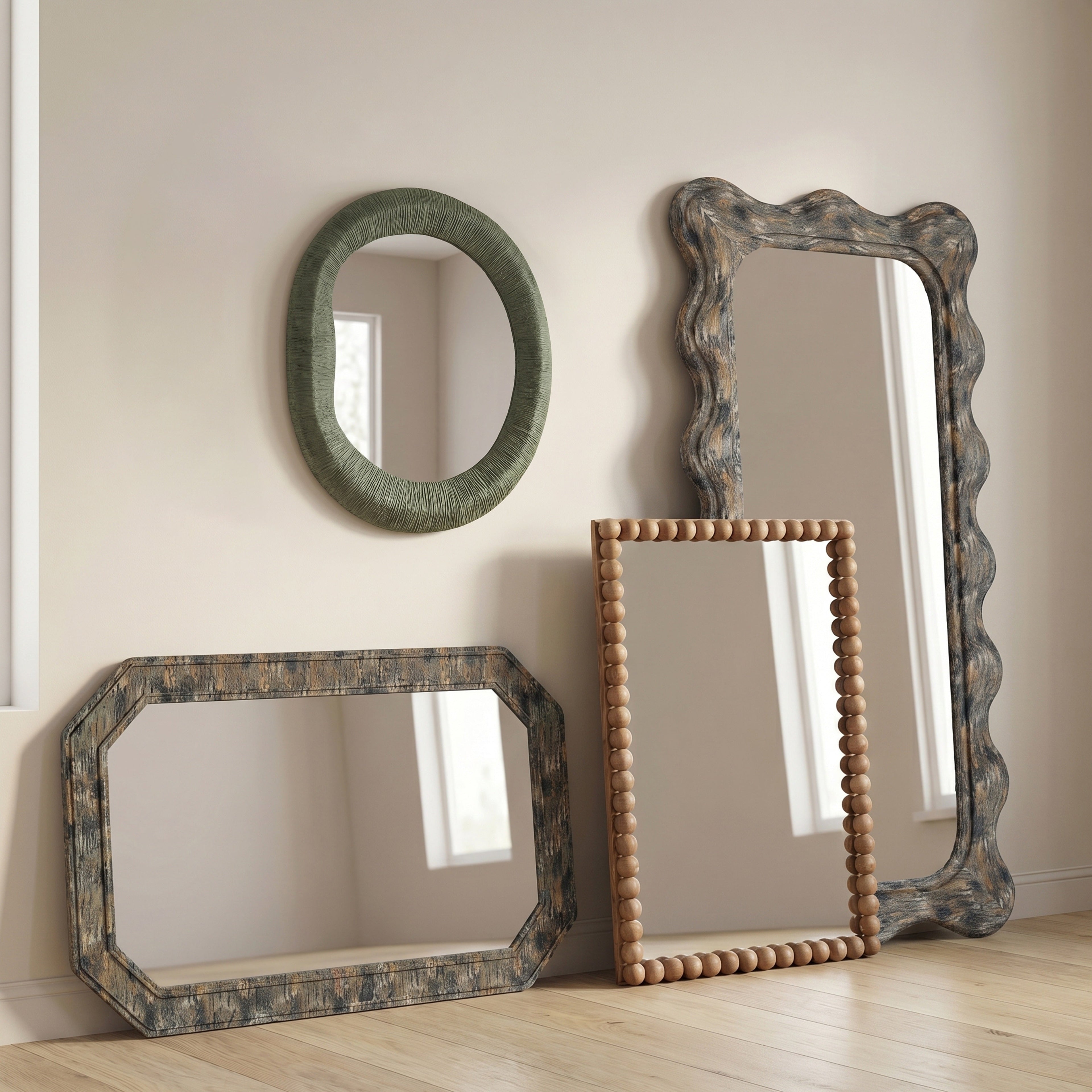 Charlene 39"X75" Squiggle Wall Mirror