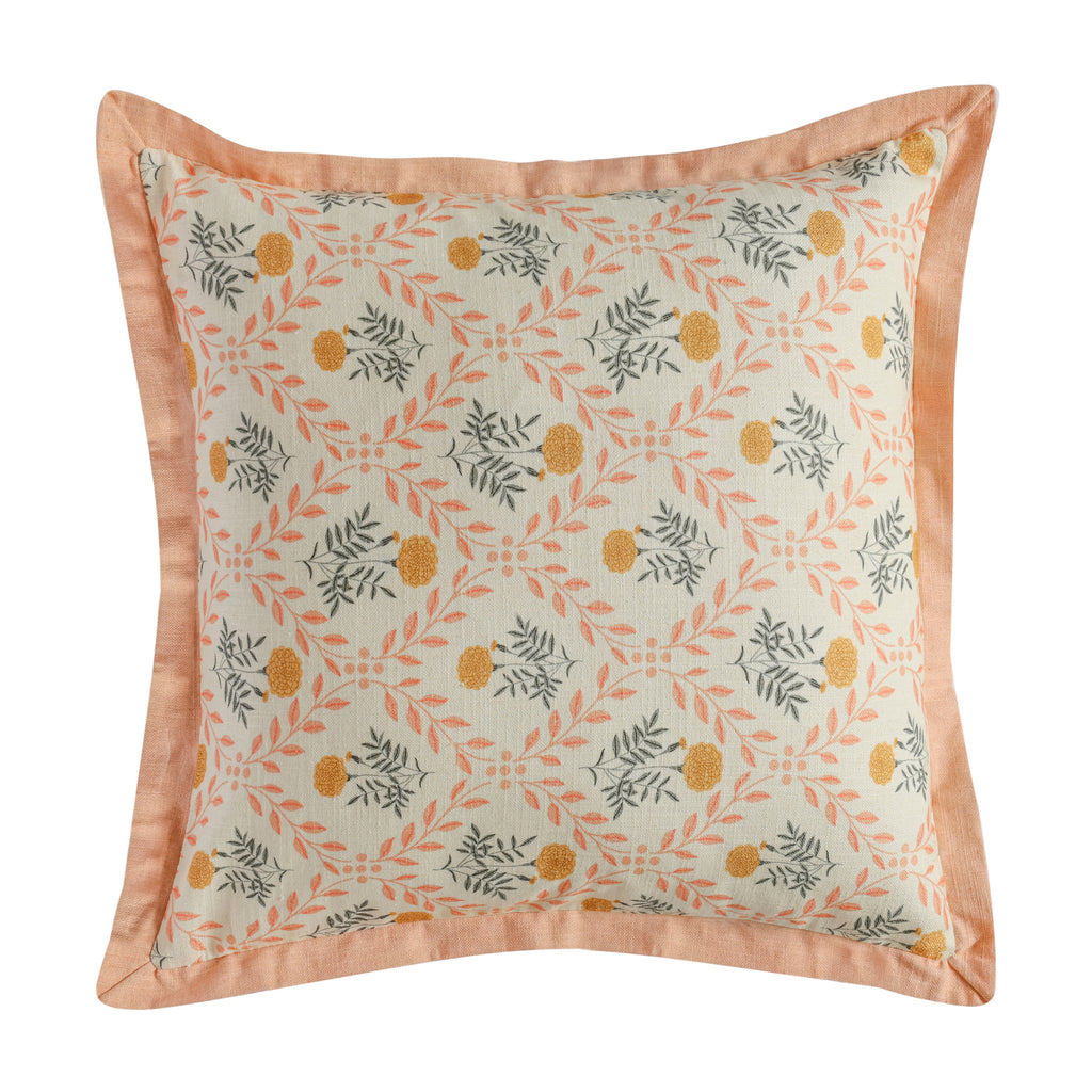 Dolce 20" Blush Pink Natural Cotton Throw Pillow
