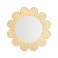 Coralie 33.4" Rattan Round Wall Mirror