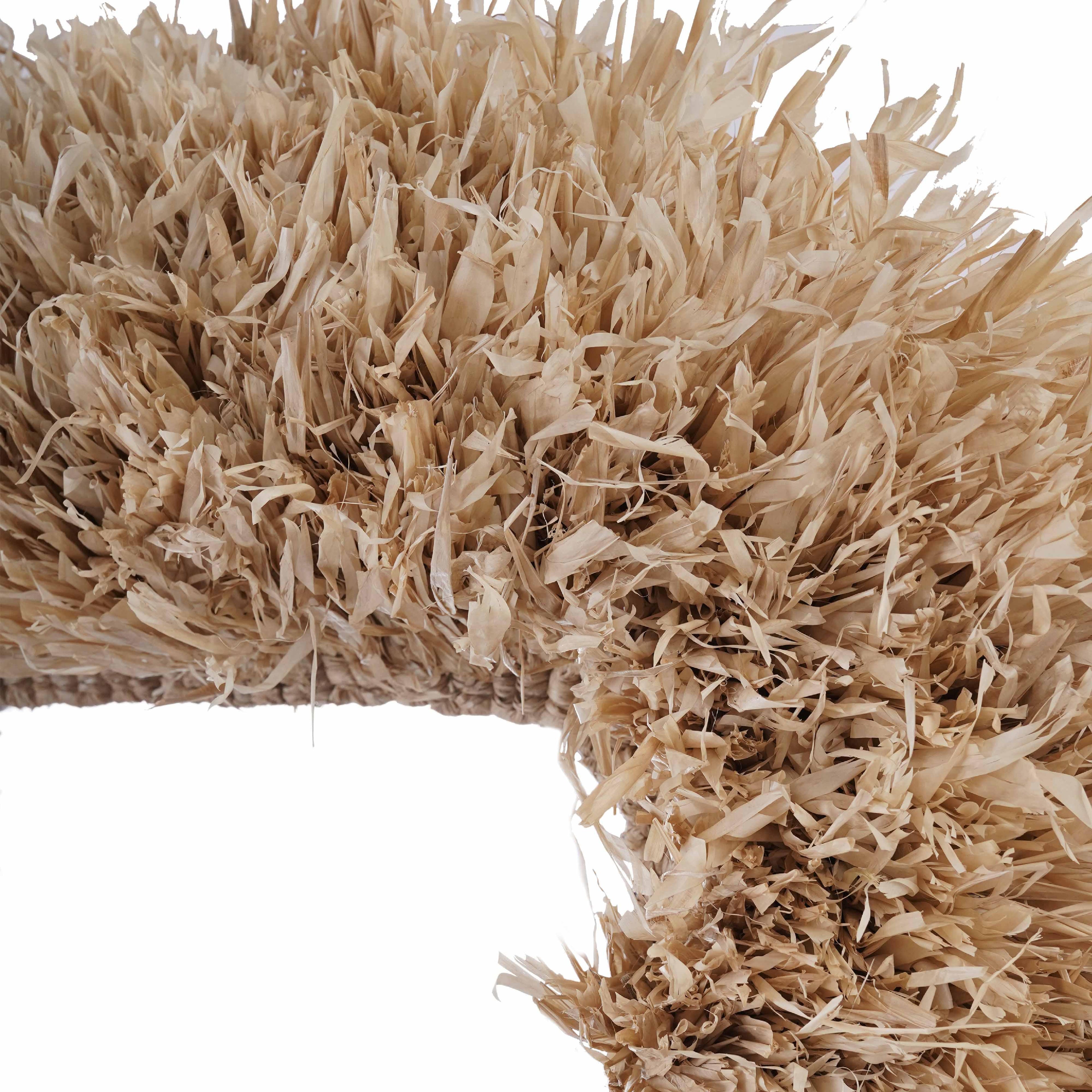 Palm 29.6"x43.4" Natural Sisal Rectangular Wall Mirror