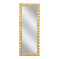 Bama 29.1"X75" Long Natural Rattan Wall Mirror