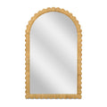 Bama 48"X79" Jumbo Natural Rattan Arched Wall Mirror