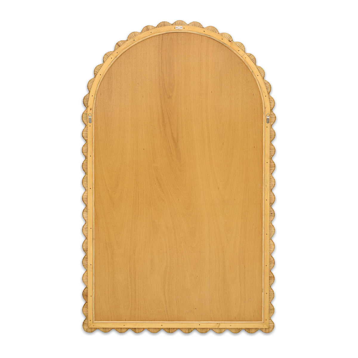 Bama 48"X79" Jumbo Natural Rattan Arched Wall Mirror