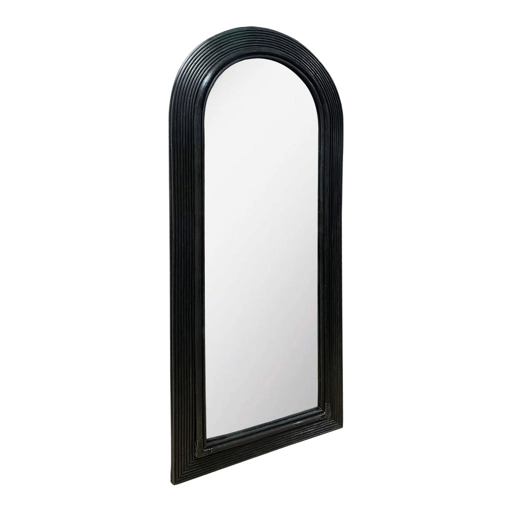 Tanya 70" Rattan Floor Mirror