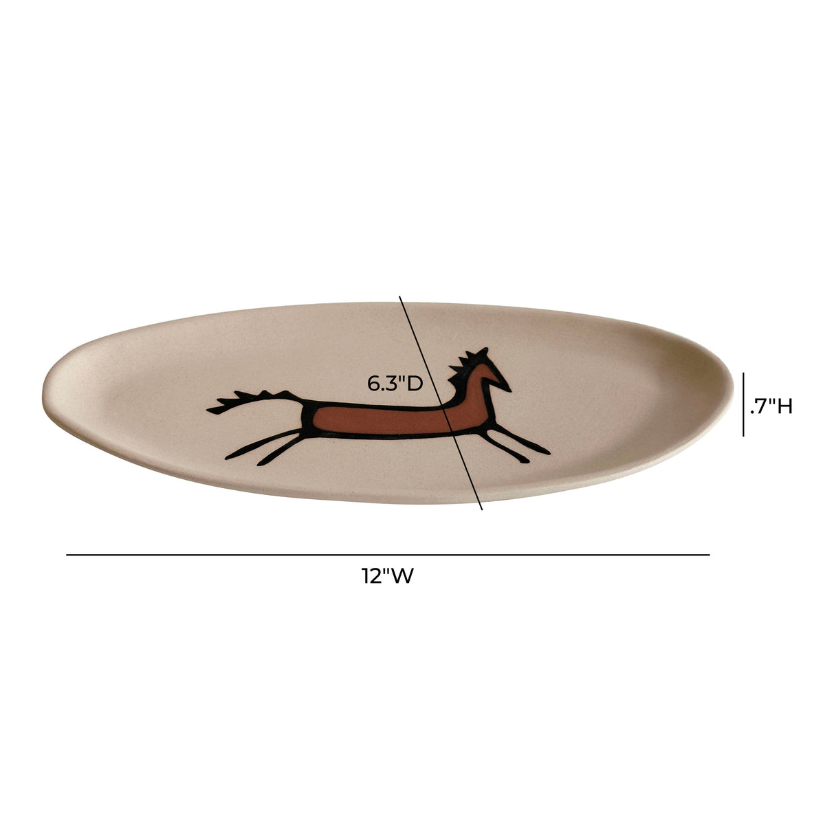 Ceramic "Horseplay" Catchall Dish