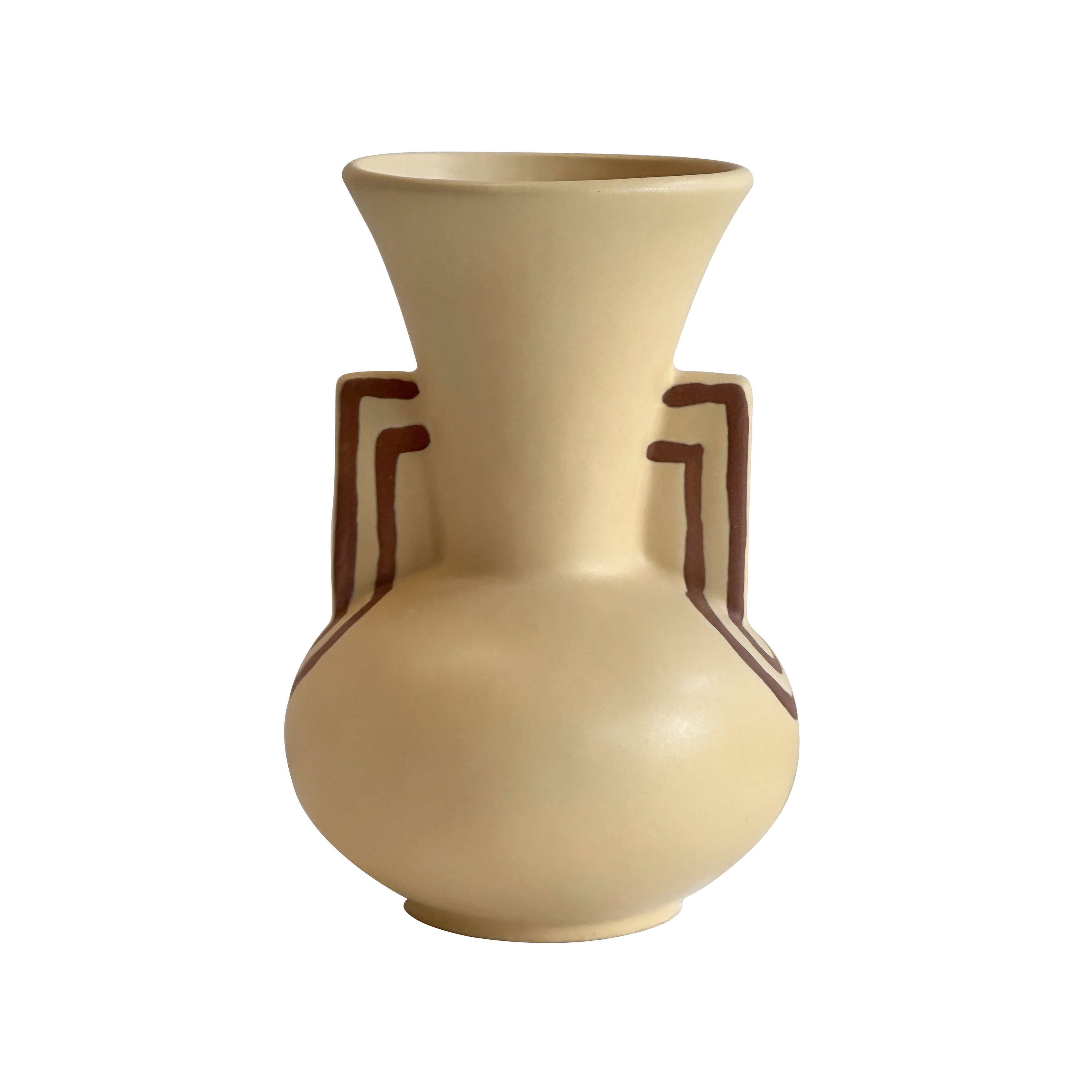 Ceramic Line Art Trumpeter Vase