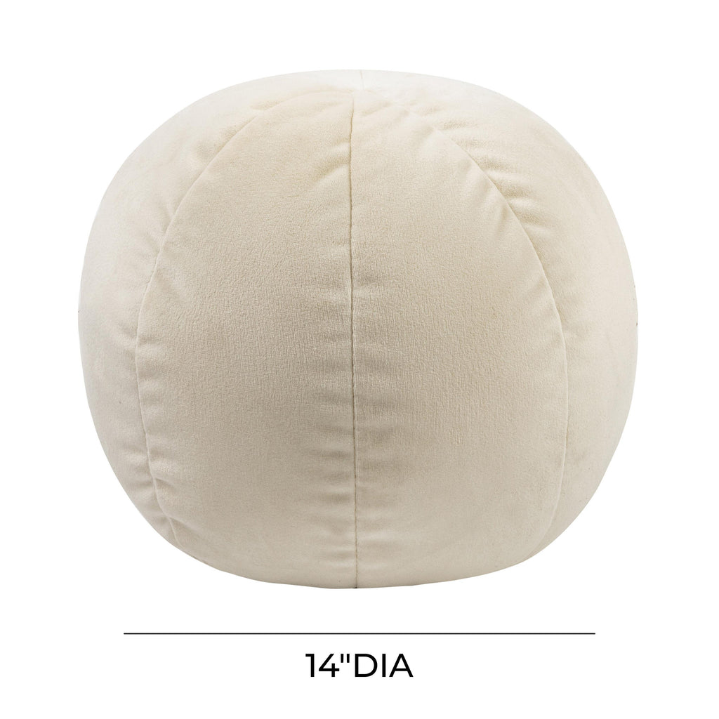 Boba Velvet Ball Throw Pillow (9"-14")