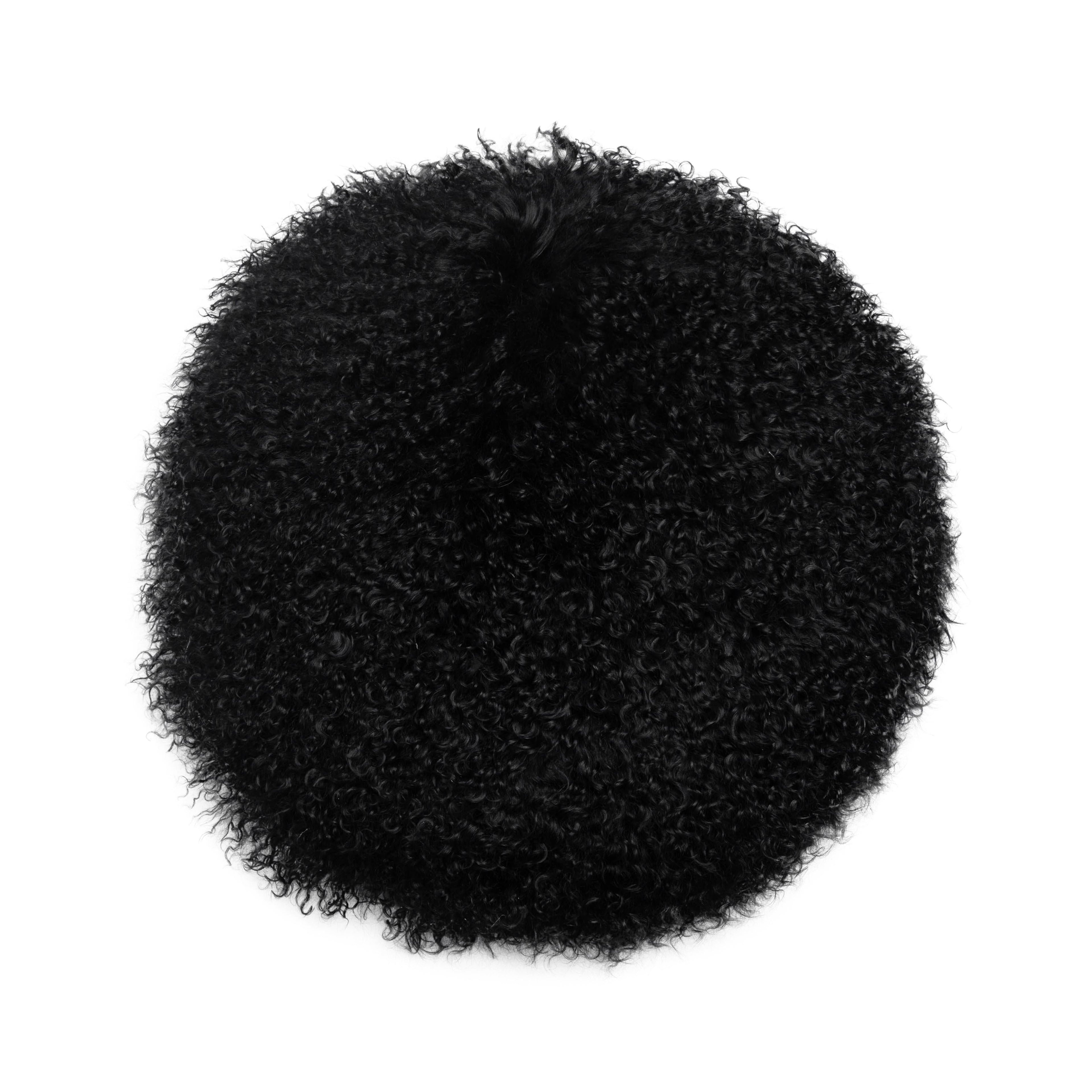 New Zealand 16" Sheepskin Round Throw Pillow