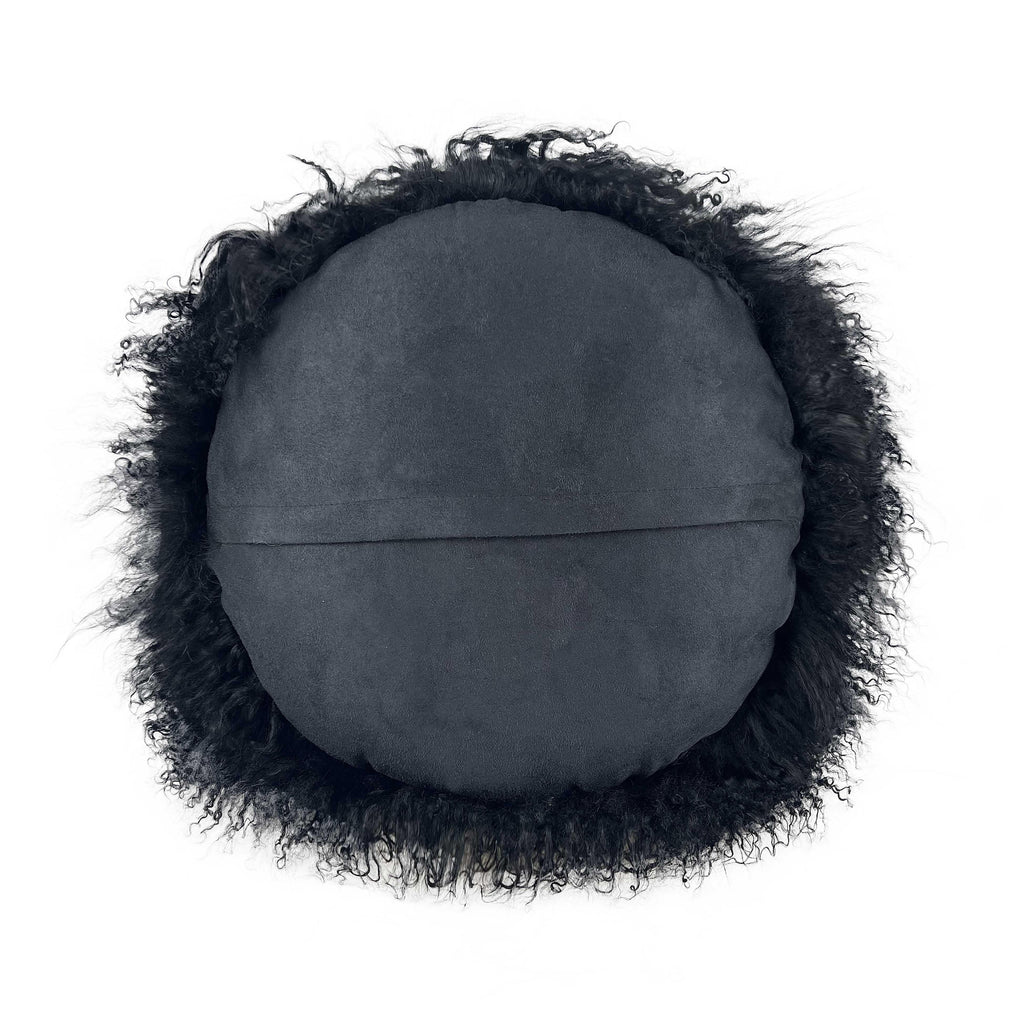 New Zealand 16" Sheepskin Round Throw Pillow