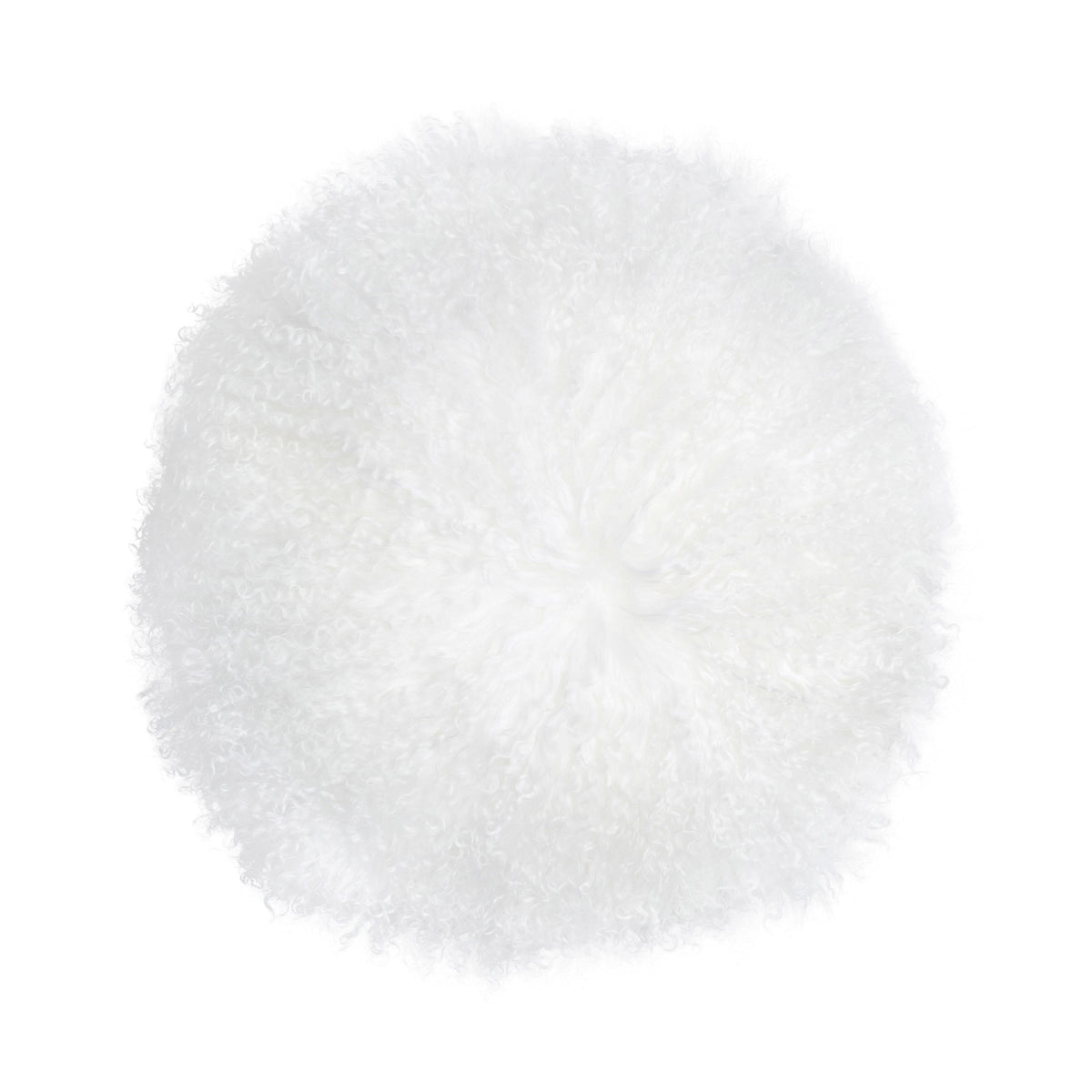 New Zealand 16" Sheepskin Round Throw Pillow