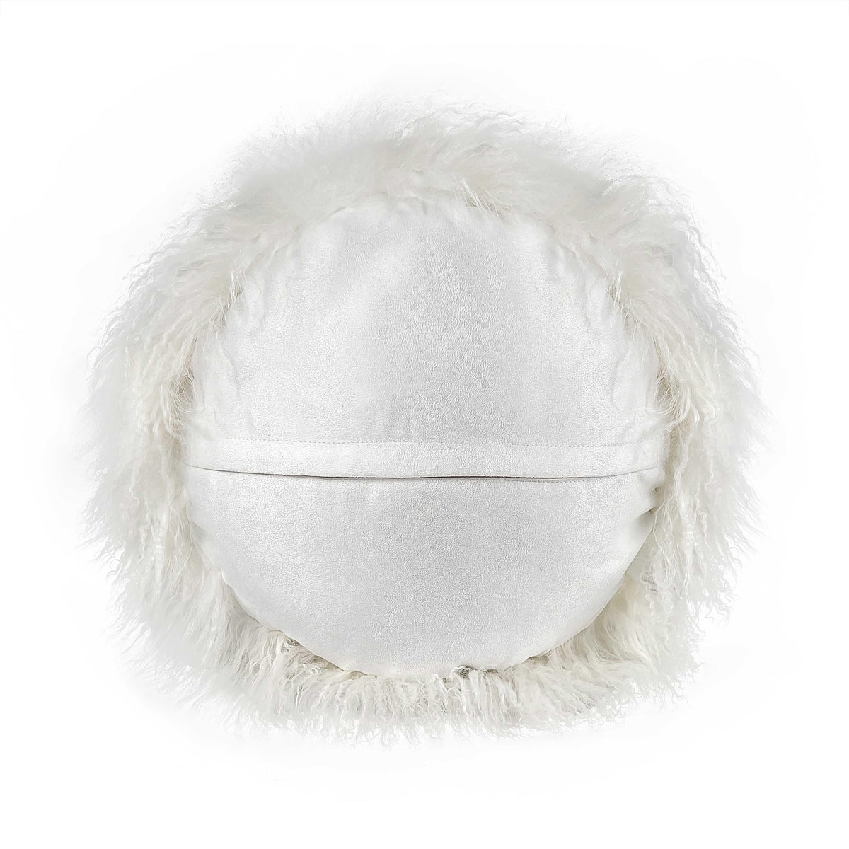 New Zealand 16" Sheepskin Round Throw Pillow